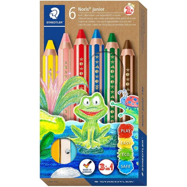 12 feutres de coloriage - Pour enfant - Pointe large - Assortis - Staedtler  - Crayon de coloriage - Creavea