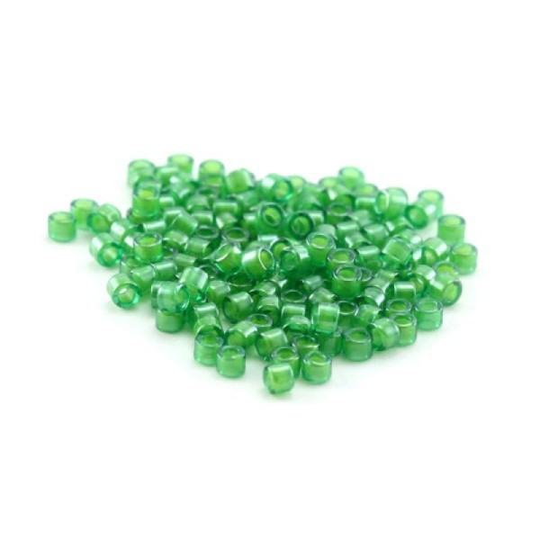 5 G (+/- 875 perles) Délica miyuki 11/0 n°274 vert lime - Photo n°1