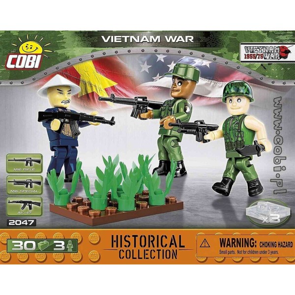 Guerre du Vietnam - 30 pièces - 3 figurines Cobi - Photo n°1