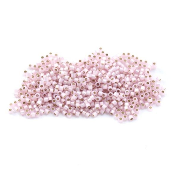 5 G (+/- 875 perles) Délica miyuki 11/0 rose opal pale 1457 clair - Photo n°1