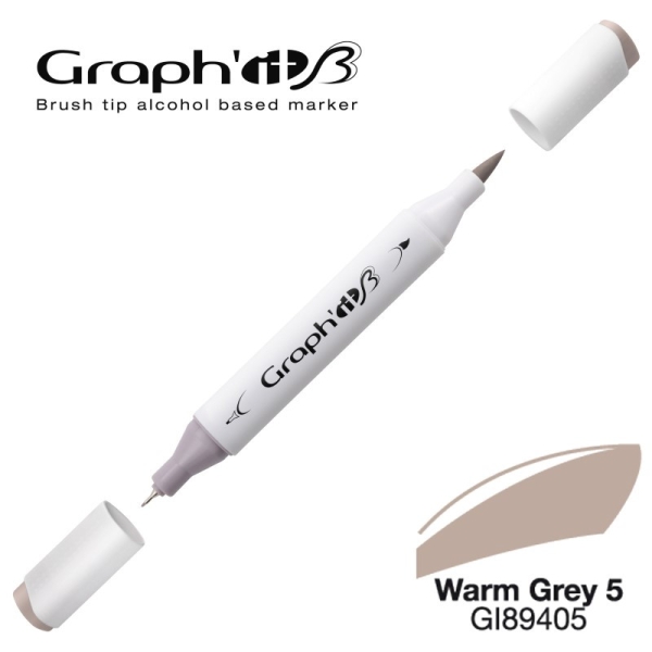 Graph'it brush marqueur à alcool 9405 - Warm grey 5 - Photo n°1