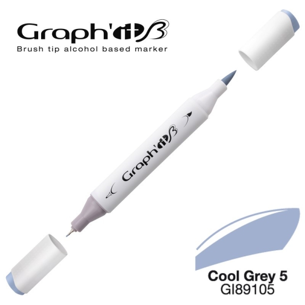 Graph'it brush marqueur à alcool 9105 - Cool grey 5 - Photo n°1