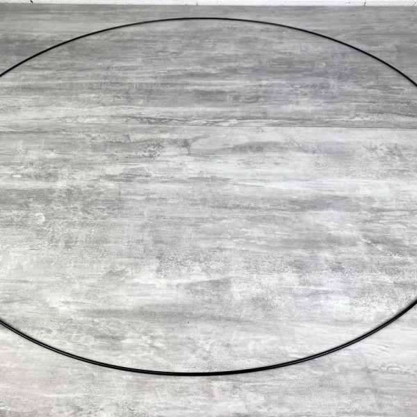 Très Grand Cercle XXL métallique noir, diam. 100 cm pour abat-jour, Anneau epoxy Attrape rêves - Photo n°2