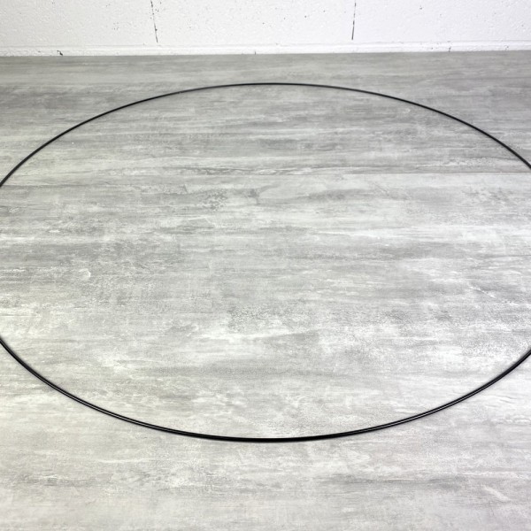 Grand Cercle XXL métallique noir, diam. 90 cm pour abat-jour, Anneau epoxy Attrape rêves - Photo n°2
