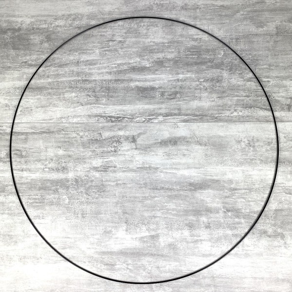 Grand Cercle XXL métallique noir, diam. 90 cm pour abat-jour, Anneau epoxy Attrape rêves - Photo n°1