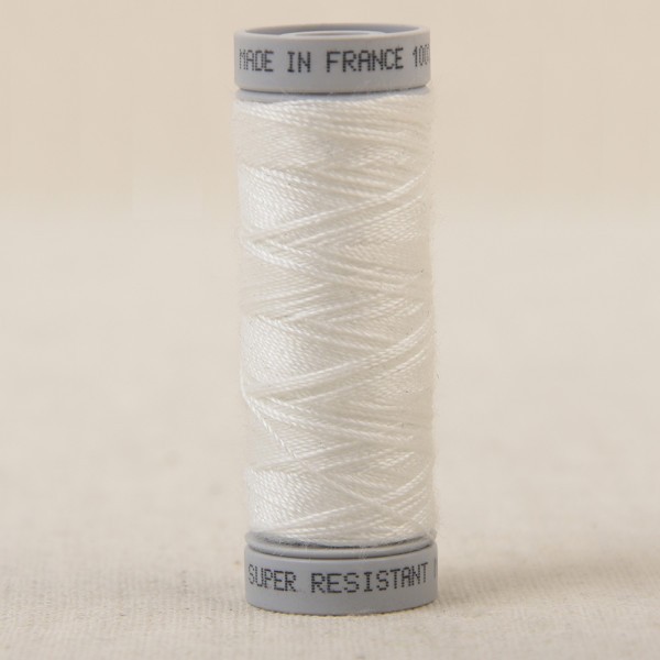 Fil super résistant polyester 50m - Blanc grege C400 - Photo n°1