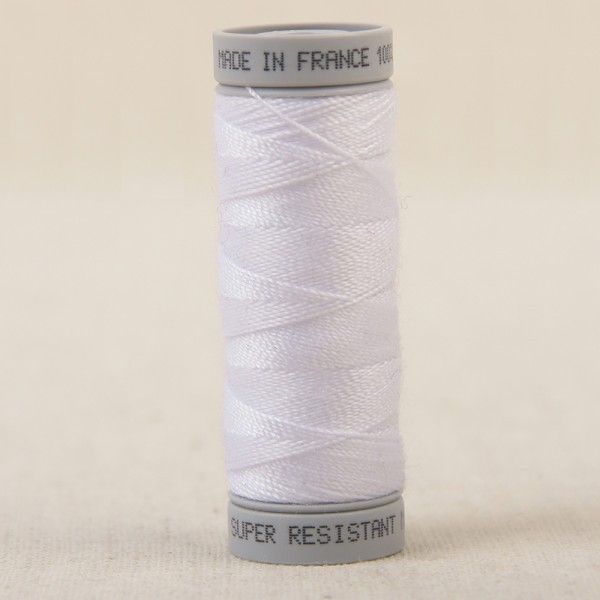 Fil super résistant polyester 50m - Blanc C99 - Photo n°1