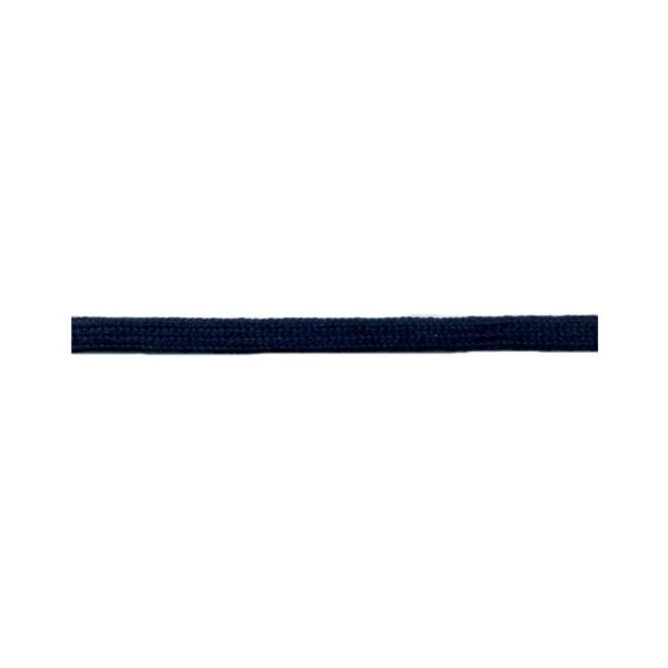 Bobine 50m queue de rat tubulaire polyester 5mm Bleu marine - Photo n°1