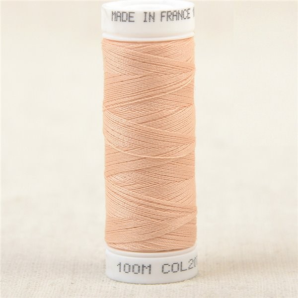 Fil à coudre polyester 100m made in France - beige aloes 207 - Photo n°1