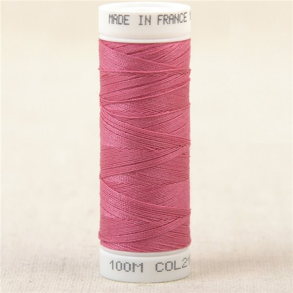 Fil à coudre polyester 100m made in France - Rose Fuchsia 217 - Photo n°1