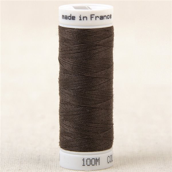 Fil à coudre polyester 100m made in France - ours brun 440 - Photo n°1