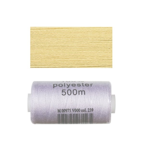 Bobine 500m fil polyester Jaune - Photo n°1