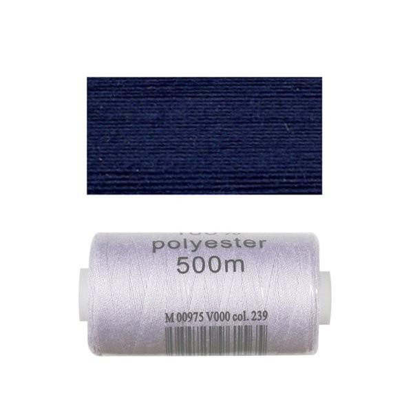 Bobine 500m fil polyester Bleu de France - Photo n°1