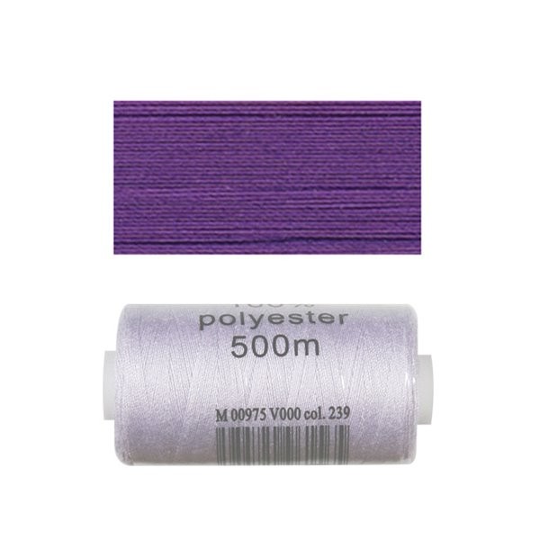 Bobine 500m fil polyester Violet - Photo n°1