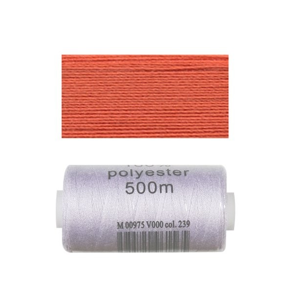 Bobine 500m fil polyester Pastèque - Photo n°1
