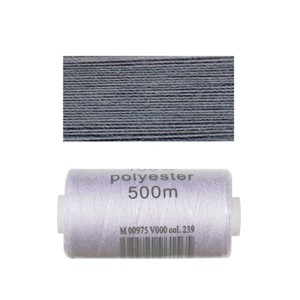 Bobine 500m fil polyester Couleur gris - Photo n°1