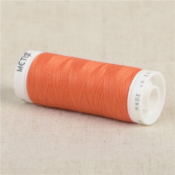 Bobine fil polyester 200m Oeko Tex fabriqué en Europe orange - Photo n°1
