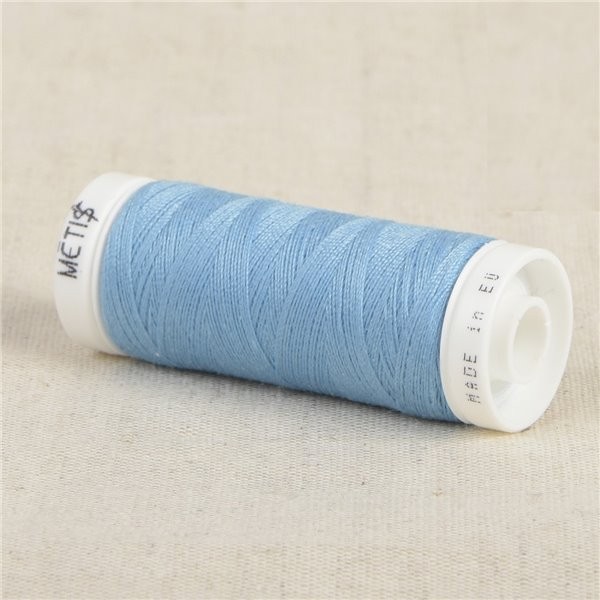 Bobine fil polyester 200m Oeko Tex fabriqué en Europe bleu léger - Photo n°1