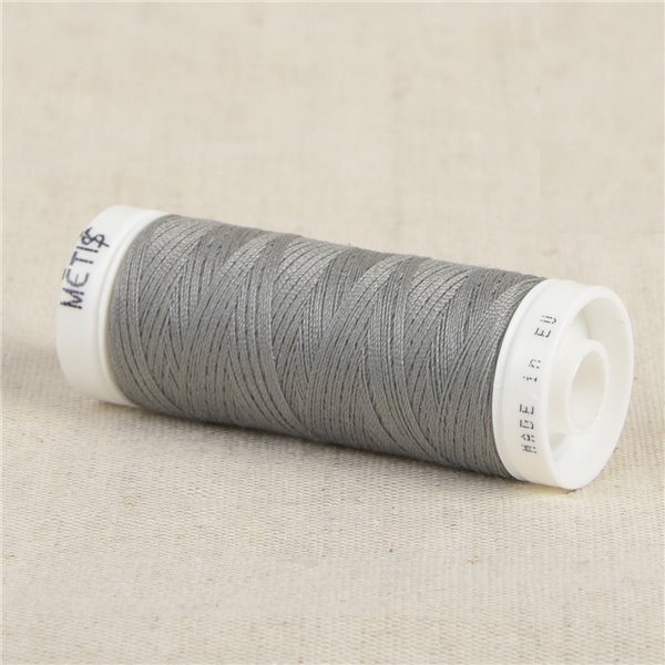 Bobine fil polyester 200m Oeko Tex fabriqué en Europe gris pierre - Photo n°1
