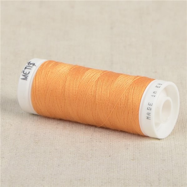 Bobine fil polyester 200m Oeko Tex fabriqué en Europe jaune orange - Photo n°1