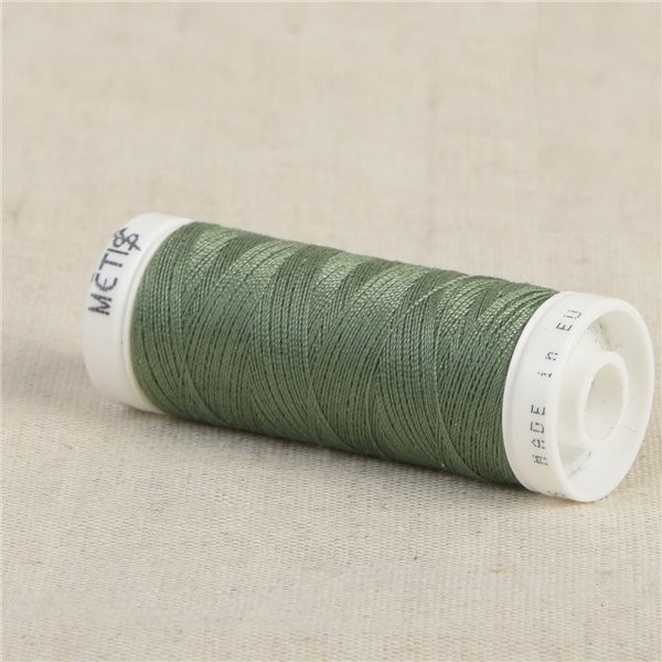 Bobine fil polyester 200m Oeko Tex fabriqué en Europe vert chou - Photo n°1
