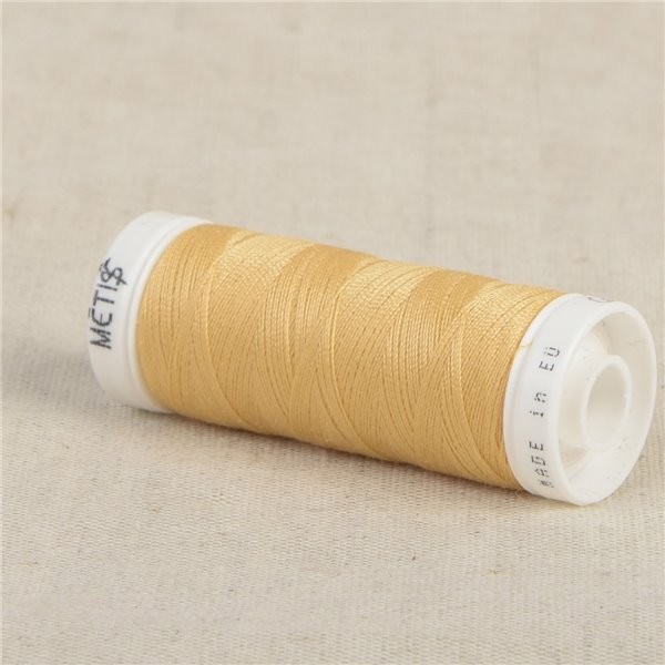 Bobine fil polyester 200m Oeko Tex fabriqué en Europe jaune limon clair - Photo n°1