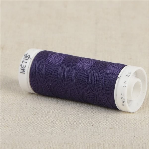 Bobine fil polyester 200m Oeko Tex fabriqué en Europe violet profond - Photo n°1