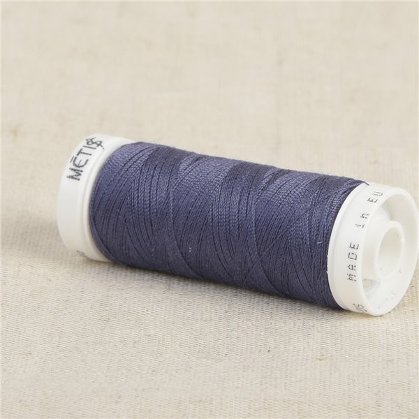 Bobine fil polyester 200m Oeko Tex fabriqué en Europe violet indigo - Photo n°1