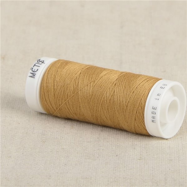 Bobine fil polyester 200m Oeko Tex fabriqué en Europe or désert - Photo n°1