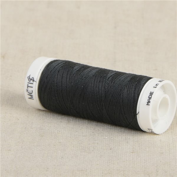 Bobine fil polyester 200m Oeko Tex fabriqué en Europe bleu navy - Photo n°1