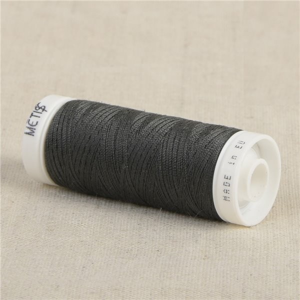 Bobine fil polyester 200m Oeko Tex fabriqué en Europe gris sol - Photo n°1