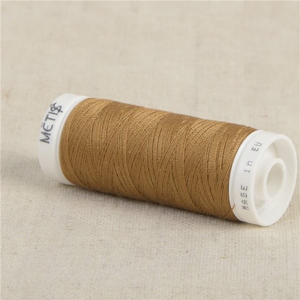 Bobine fil polyester 200m Oeko Tex fabriqué en Europe or - Photo n°1