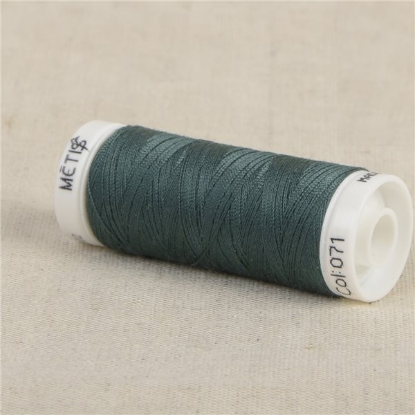 Bobine fil polyester 200m Oeko Tex fabriqué en Europe vert verre - Photo n°1