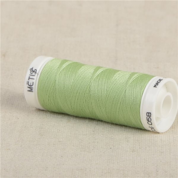 Bobine fil polyester 200m Oeko Tex fabriqué en Europe vert clair - Photo n°1