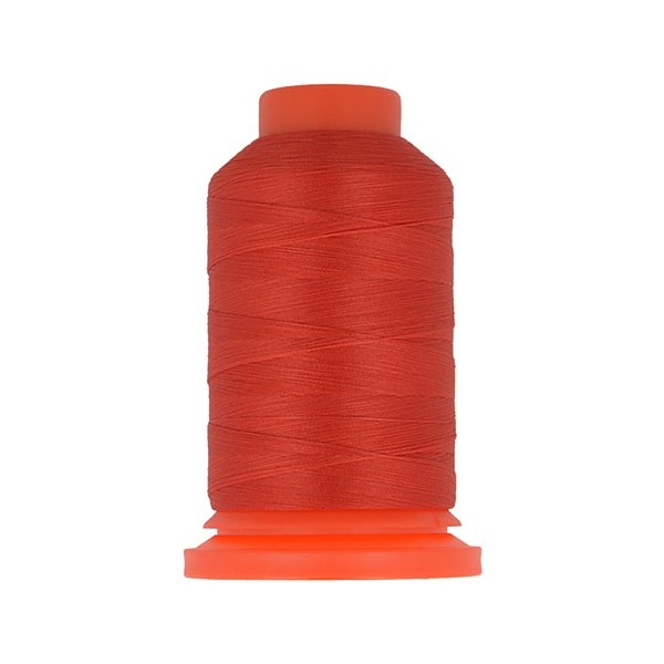Bobine fil mousse polyester 1000m fabriqué en France pour surjeteuse Rouge - Photo n°1