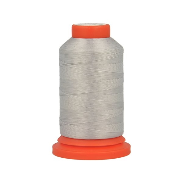 Bobine fil mousse polyester 1000m fabriqué en France pour surjeteuse gris clair - Photo n°1