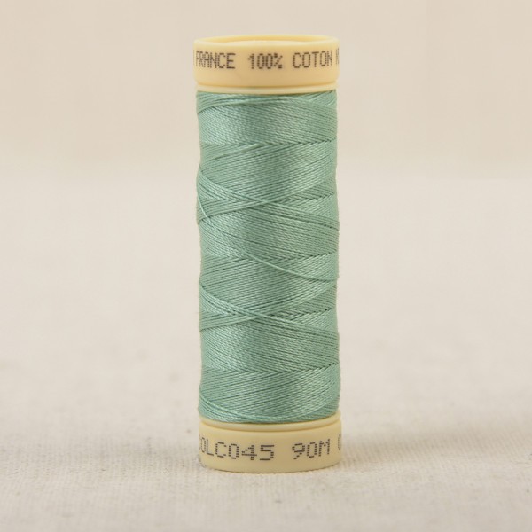 Bobine fil coton 90m fabriqué en France - Turquoise C43 - Photo n°1
