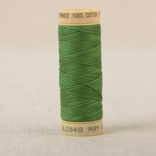 Bobine fil coton 90m fabriqué en France - Vert menthe C48 - Photo n°1