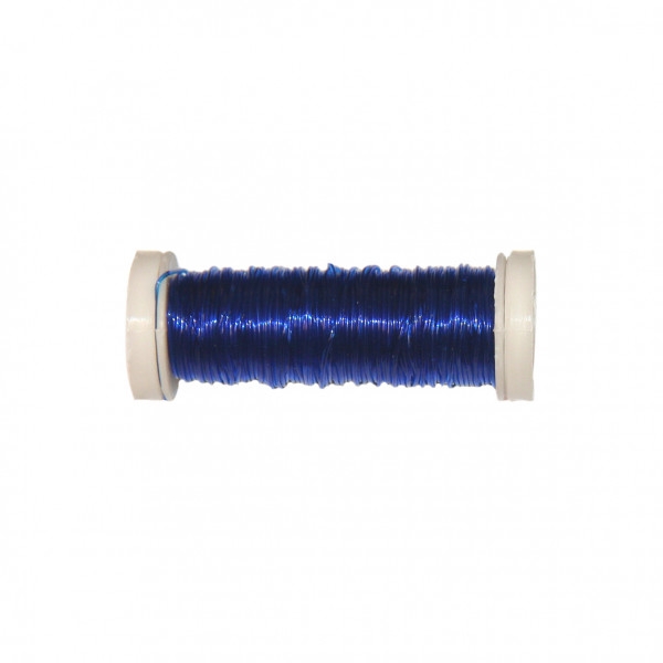Bobine Fil élastique 15m en nylon - Bleu roy C023 - Photo n°1