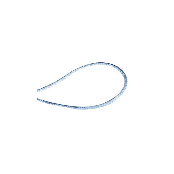 Bobine 50m cordon queue de souris polyester bleu ciel 1,5mm - Photo n°1