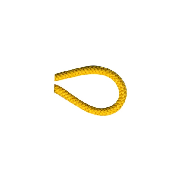 Bobine 25m Cordon tricoté 4.5mm jaune bouton d'or - Photo n°1