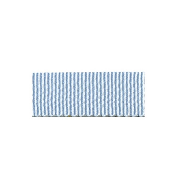 Disquette 25m ruban gros grain coton Bleu ciel (10mm) - Photo n°1