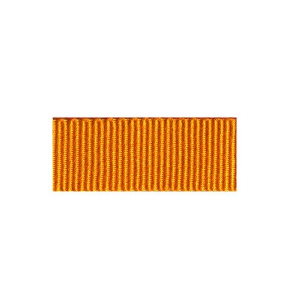 Disquette 25m ruban gros grain coton Orange (10mm) - Photo n°1