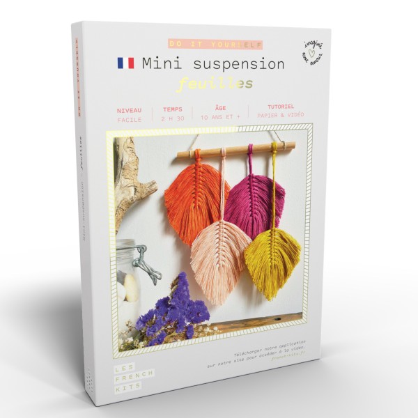 French Kits Macramé - Mini-suspension Plume - Photo n°1