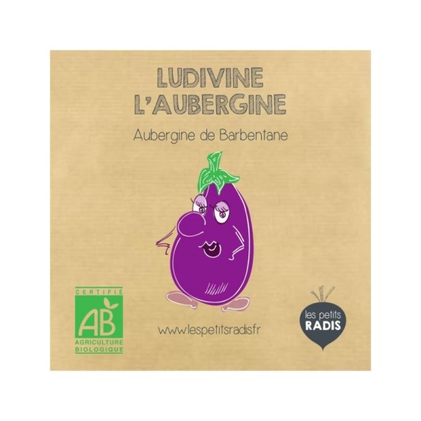 Mini kit de graines BIO de Ludivine l'aubergine - Les petits radis - Photo n°1