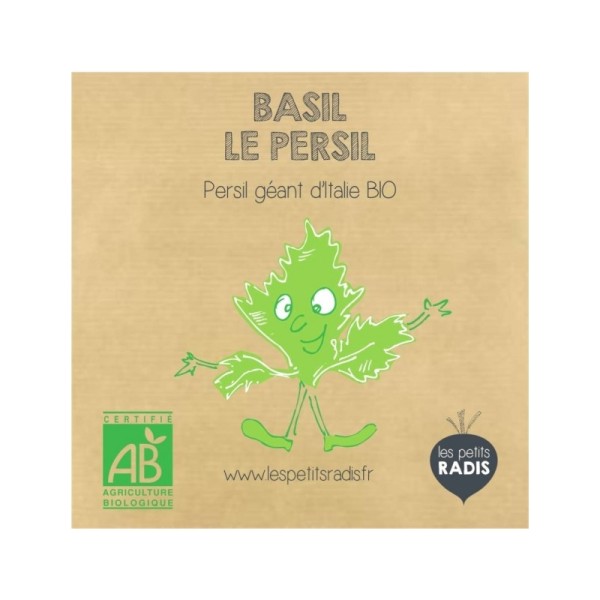 Mini kit de graines BIO de Basile le persil - Les petits radis - Photo n°1