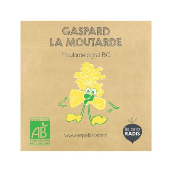 Mini kit de graines BIO de Gaspard la moutarde - Les petits radis - Photo n°1