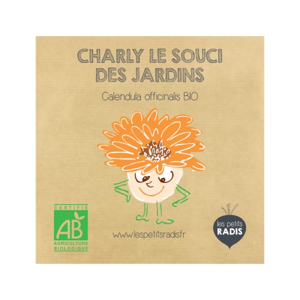 Mini kit de graines BIO de Charly le souci - Les petits radis - Photo n°1