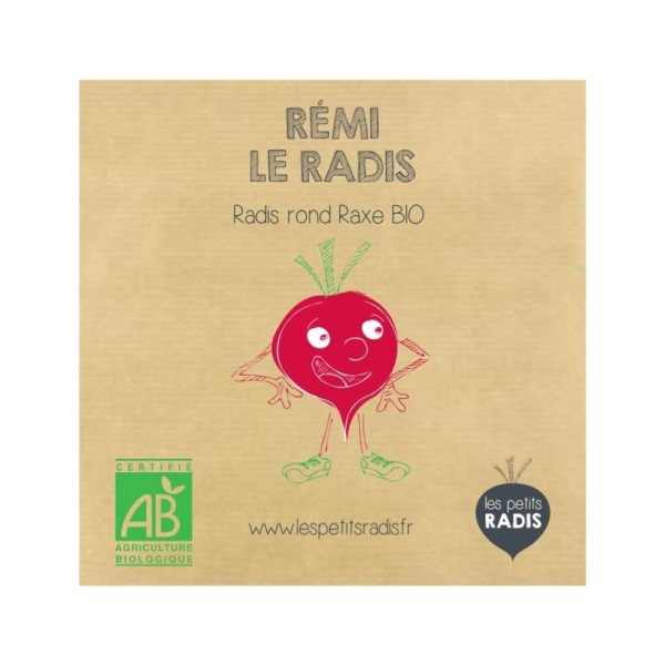 Mini kit de graines BIO de Rémi le radis - Les petits radis - Photo n°1