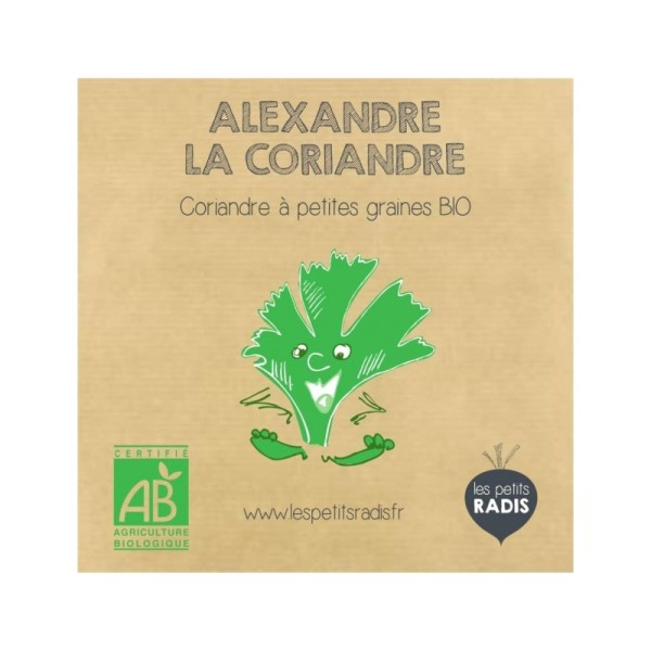 Mini kit de graines BIO d'Alexandre la coriandre - Les petits radis - Photo n°1